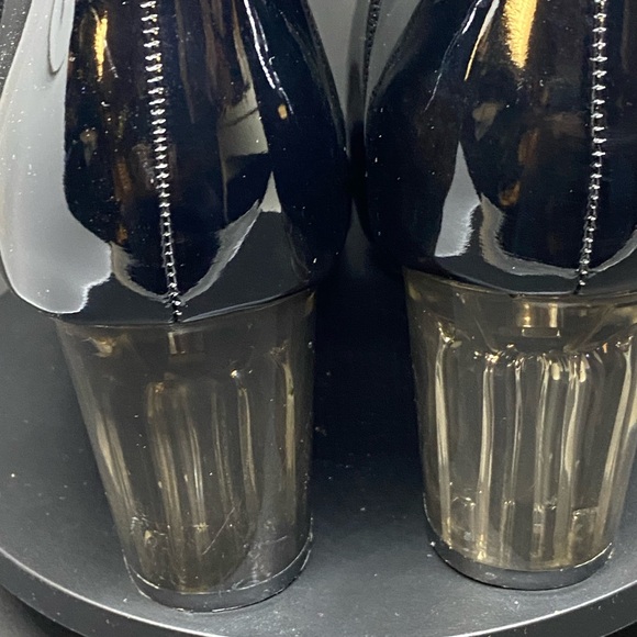 Olivia + Kate Rachel Sleek Black Patent Ankle Boots for Women NWOT Size 10 - Picture 9 of 15